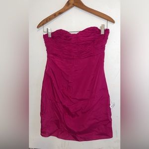 Fushia Strapless Party Dress